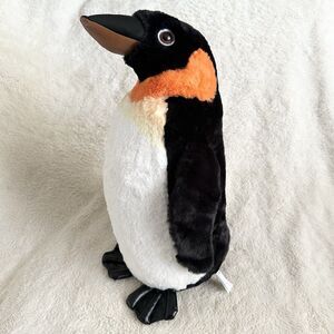 Sea World Emperor Penguin Plush 15” Stuffed Animal Faux Leather Feet Bill